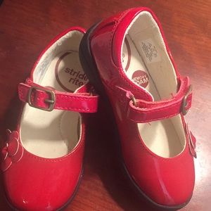 Red Stride Rite Mary Jane Shoes